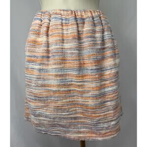 Lilla P Striped Pull-On Cotton Skirt - XS
